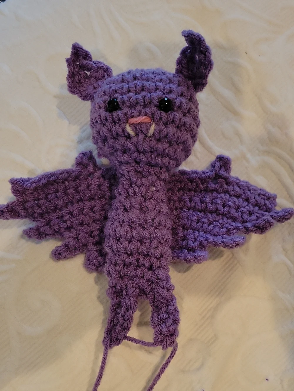 Halloween Purple Bat Dangler (B) Spooky Sweet Fun Decoration Ornament Car House